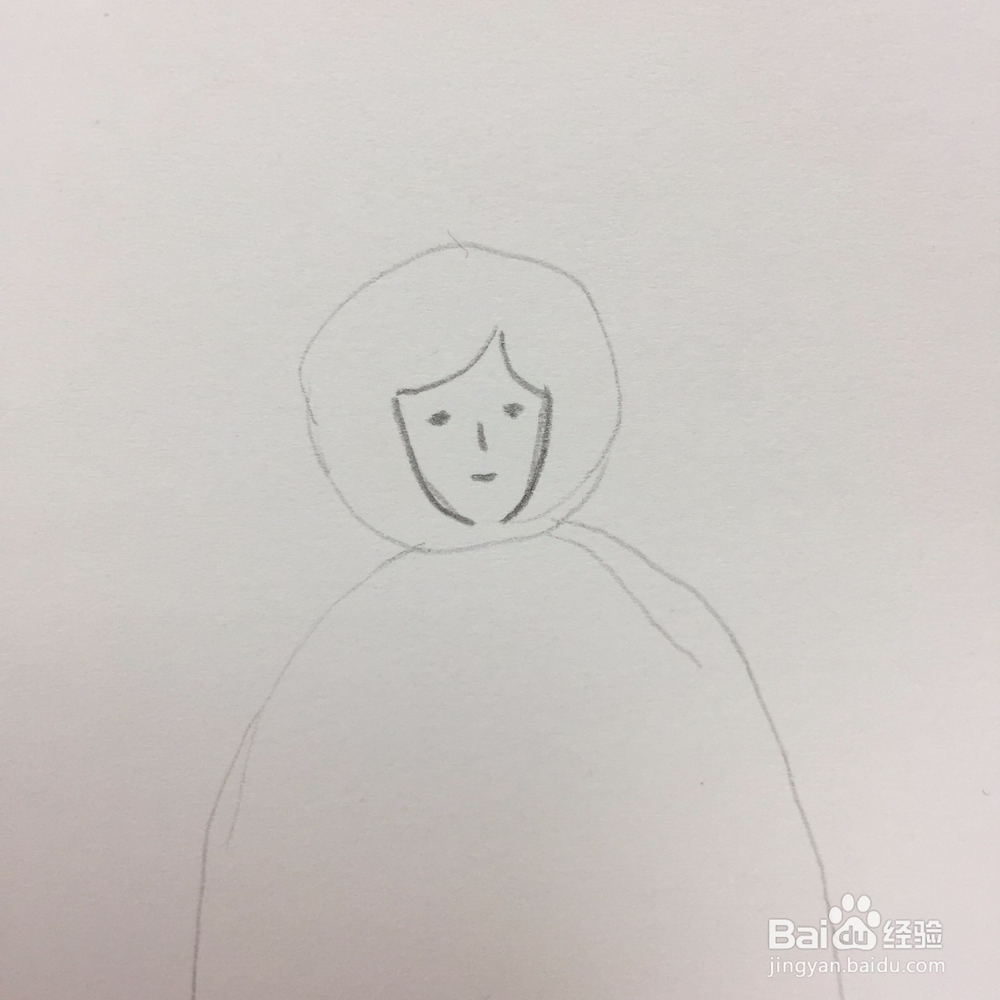 简笔画手绘女孩人物设计教程