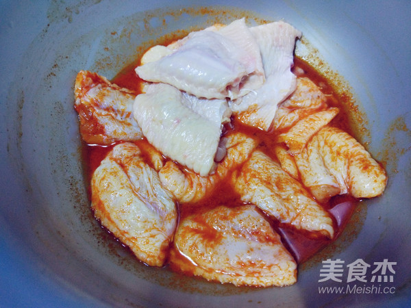 土豆胡萝卜无骨烤翅