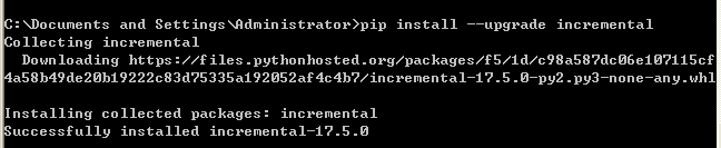 Windows电脑python2.7安装scrapy遇到报错