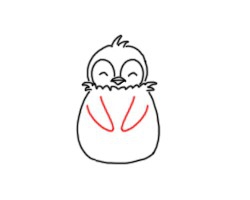 简笔画---怎么画可爱的卡通企鹅