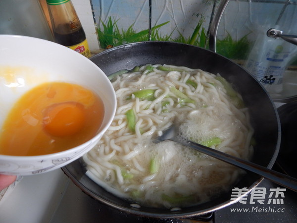 丝瓜鸡蛋乌东面