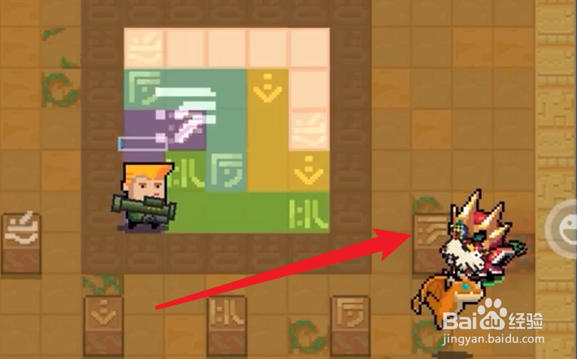 元气骑士沙漠隐藏关卡符咒怎么连