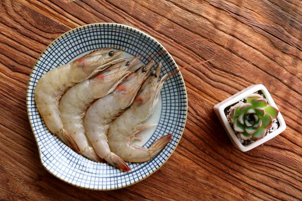 酸辣秋葵拌虾仁