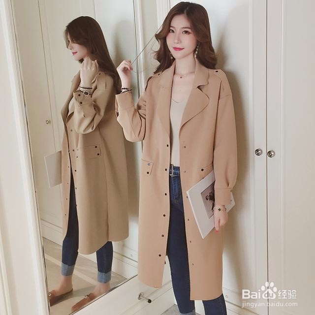 微凉初秋，一款时尚气质的风衣让你变身都市丽人