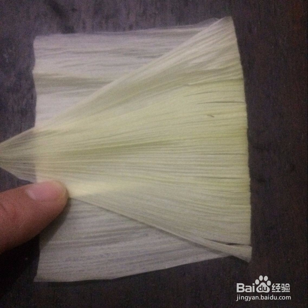 漂亮的玉米皮手工制作菊花教程