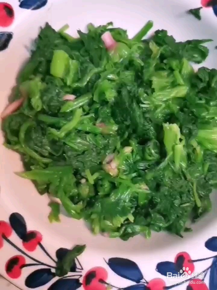 凉拌菠菜的做法