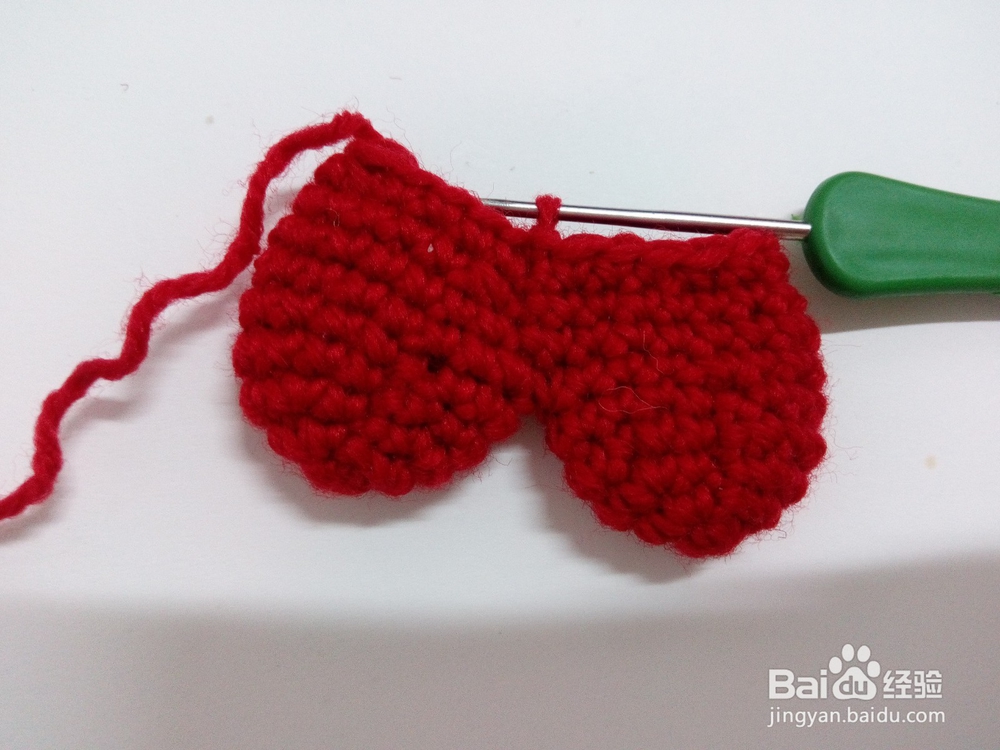 [钩针3]怎样钩立体心形玩偶