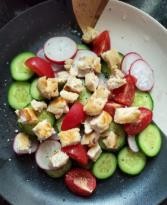 樱桃萝卜青瓜鸡胸肉沙拉的做法步骤