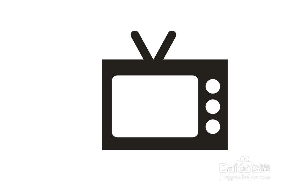 CorelDRAW怎么绘制电视小图标