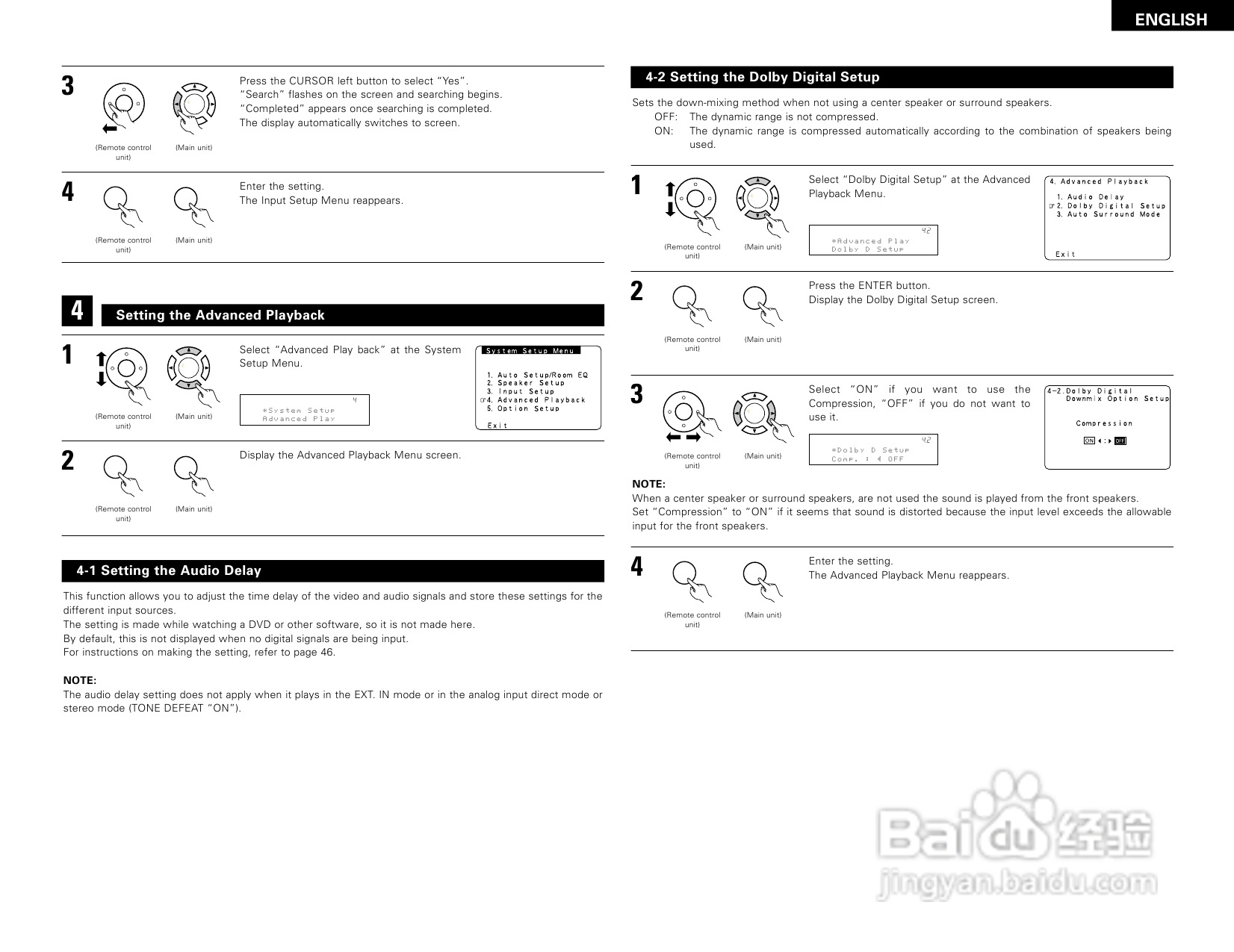 DENON AVR-3805收音环绕扩音机操作说明书:[2]