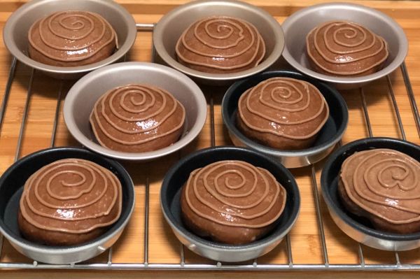 卡仕达酱巧克力可可面包