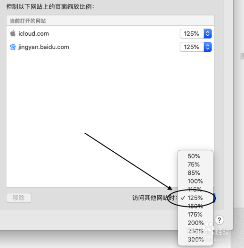 苹果电脑safari浏览器怎么设置默认放大比例