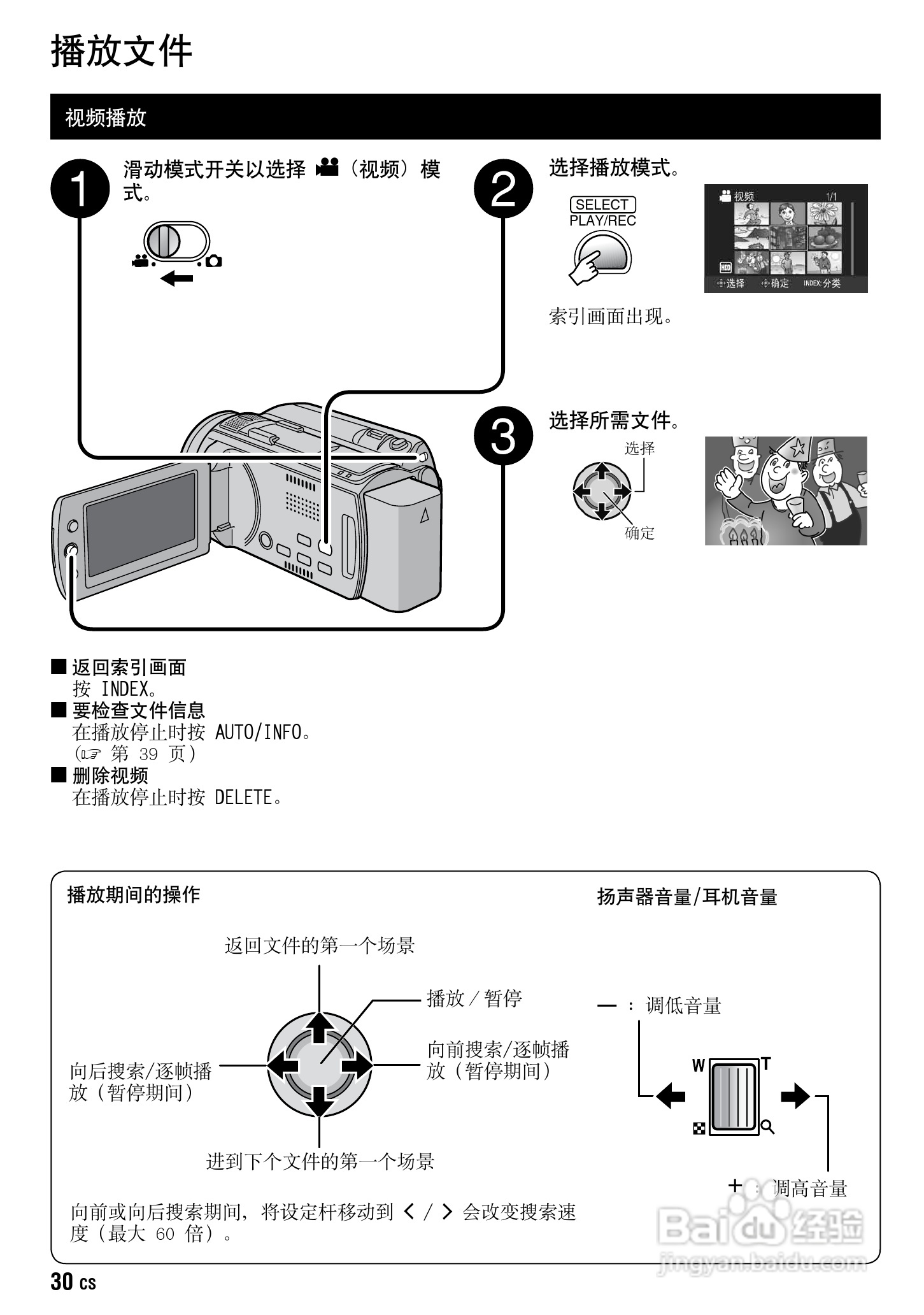 JVC GZ-HD30AC数码摄像机说明书:[3]
