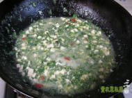 野生荠菜豆腐羹