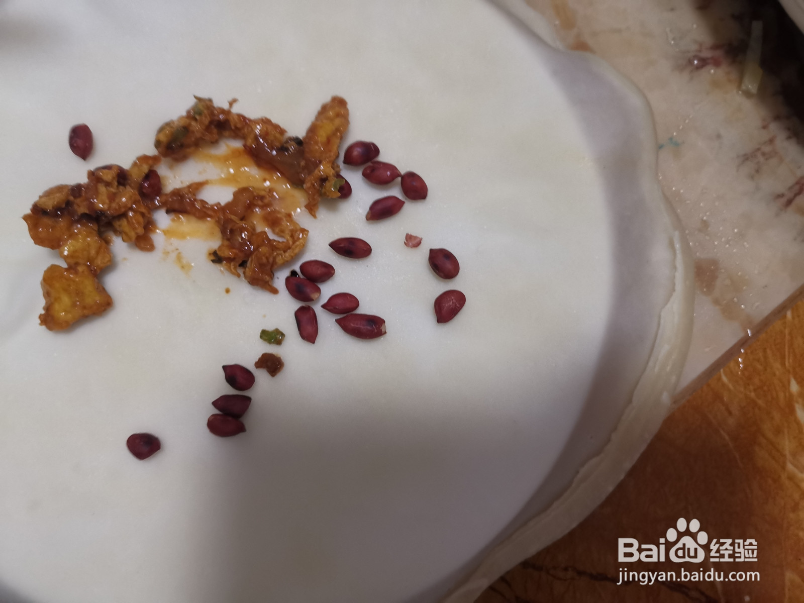 鸡蛋花生土豆丝卷饼