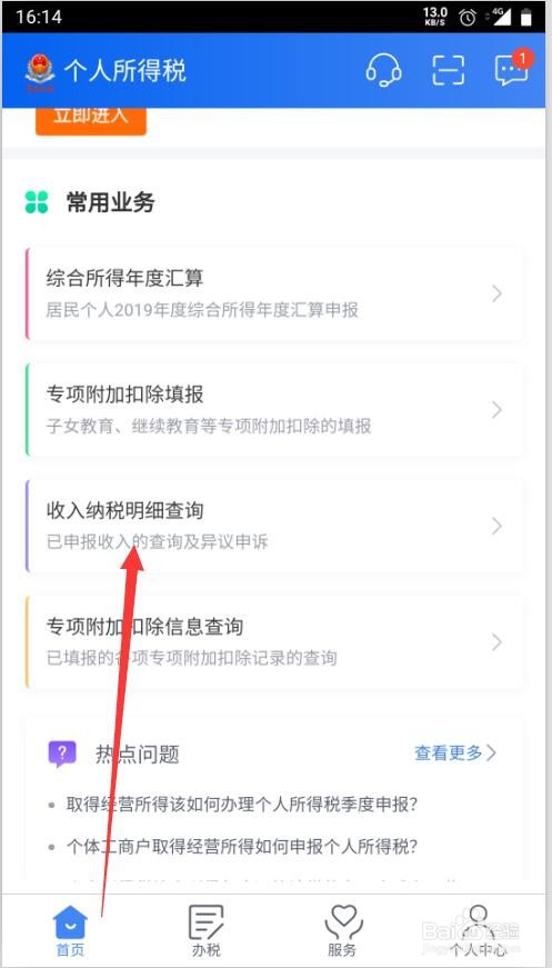 如何查询个人收入纳税明细