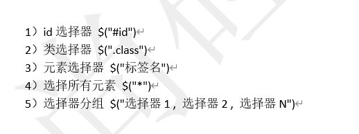 jquery选择器