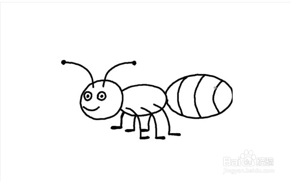 绘画小白怎么画可爱的小蚂蚁