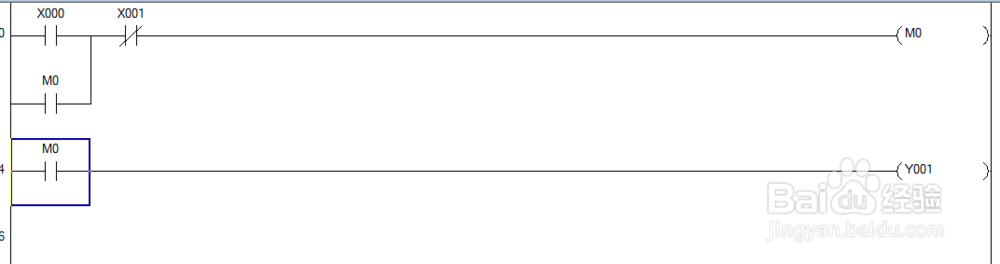 三菱plc GX软件的自保持程序编程方式