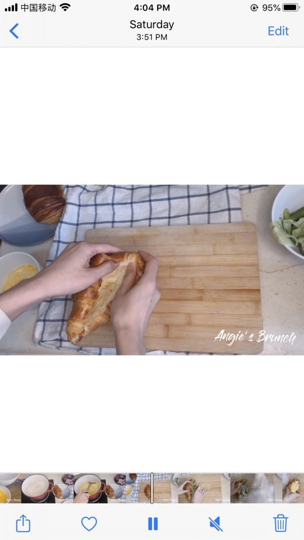 Brunch高颜值可颂三明治
