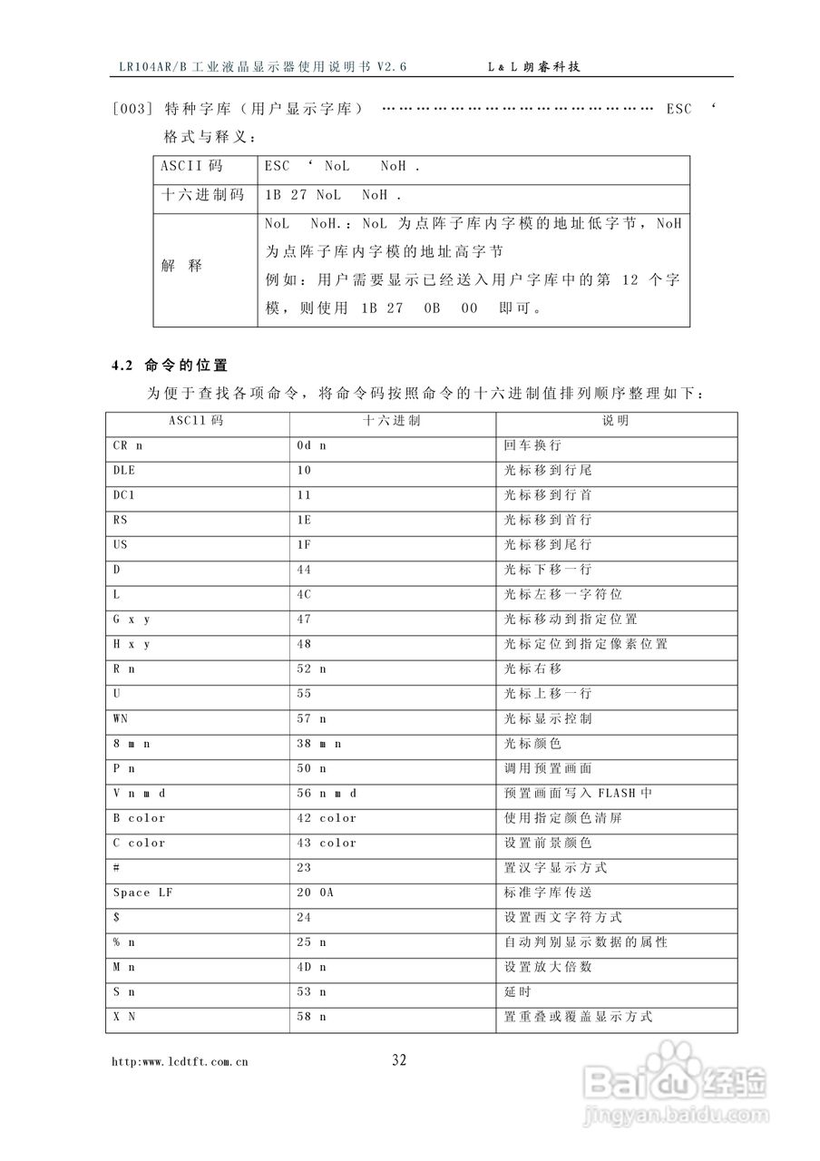 朗瑞LR104AR/B系列彩色工业液晶显示器使用说明书:[4]