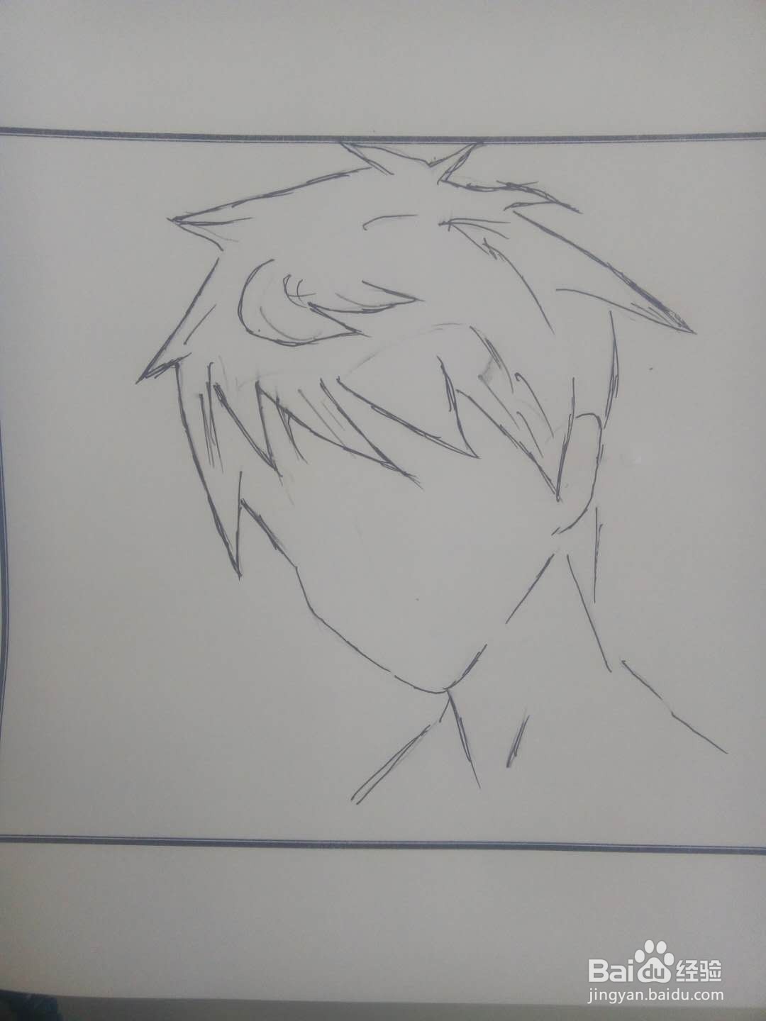 男生头发怎么画