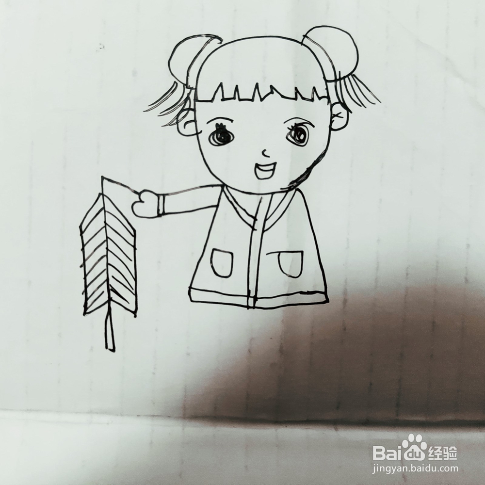 怎么画漂亮女孩简笔画呢？