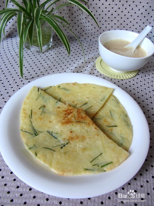 香葱土豆丝鸡蛋面饼