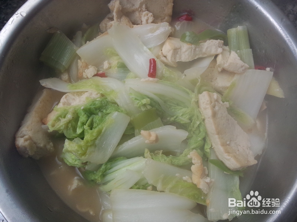 大白菜炖豆腐怎么做