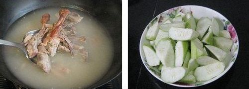 烤鸭架子丝瓜汤怎么做