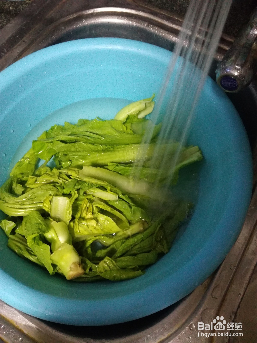 盖菜炒虾皮做法