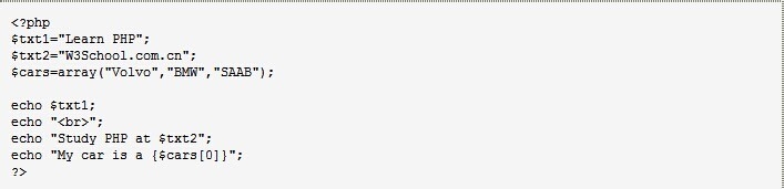 PHP语言快速学会之：[6]echo 和 print 语句