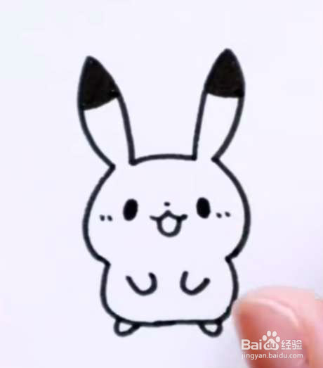 简笔画皮卡丘