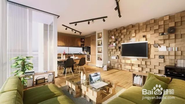 客厅背景墙也可以很高调！