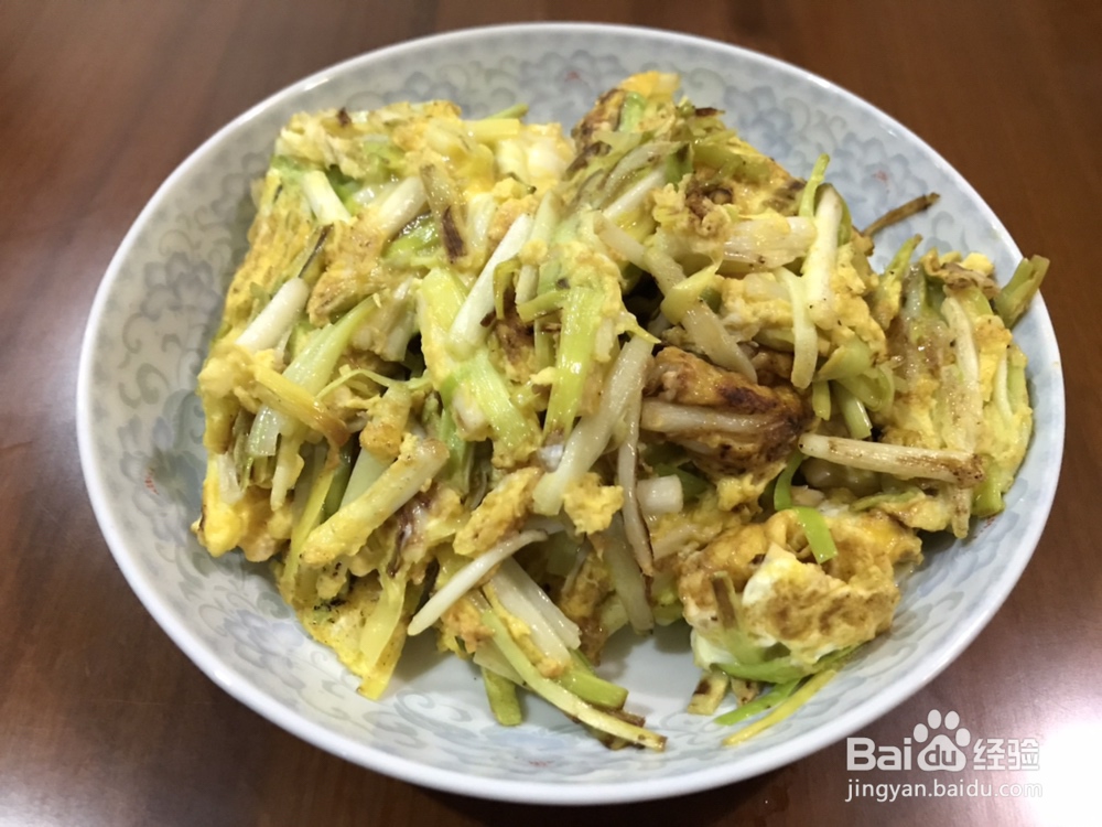 给对象做的韭黄炒鸡蛋