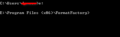 如何在命令提示符中使用格式工厂