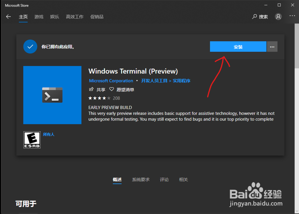 win10下安装windows Terminal教程