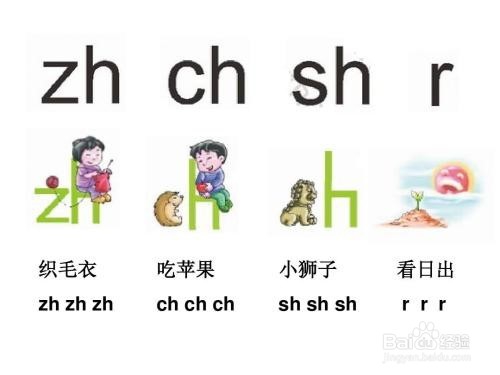 小学汉语拼音声母zh ch sh r速学方法