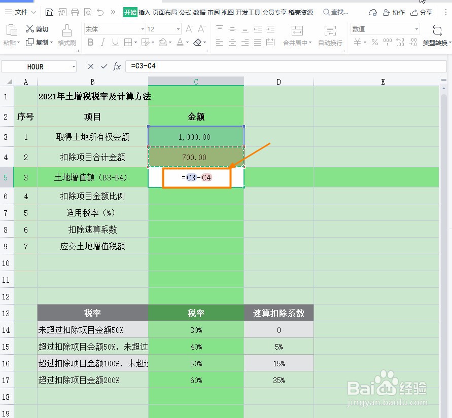 2021年土增税税率及计算方法