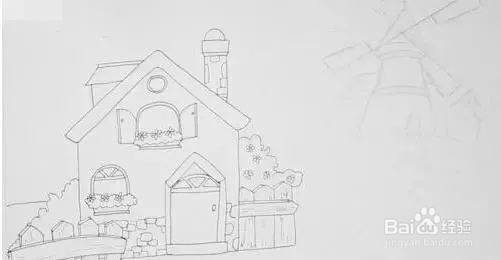 建筑篇——简单的房子简笔画教程