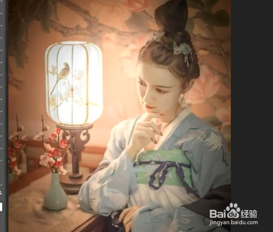 如何使用PS给照片添加夜晚开灯效果