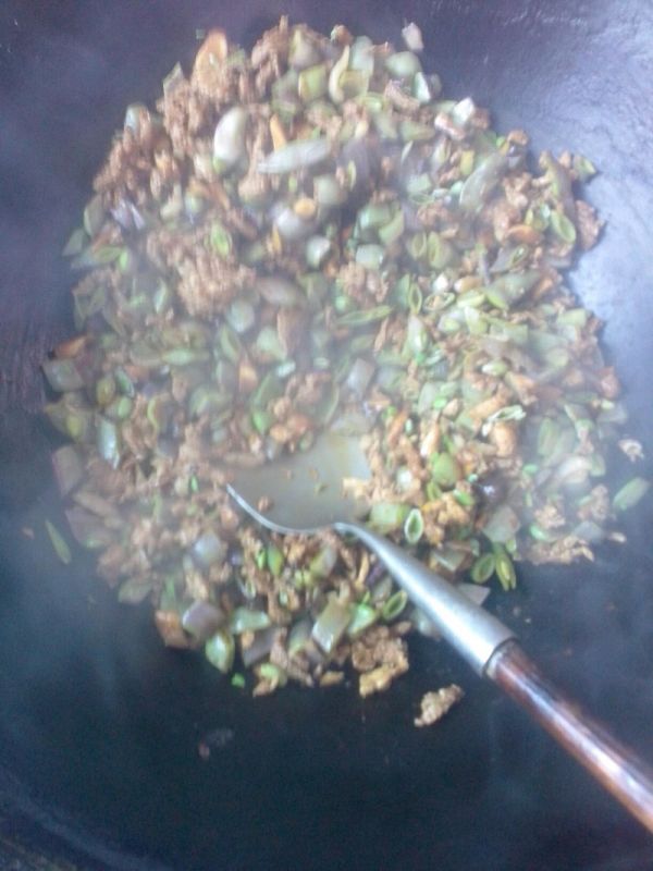 香菇扁豆肉丝饭