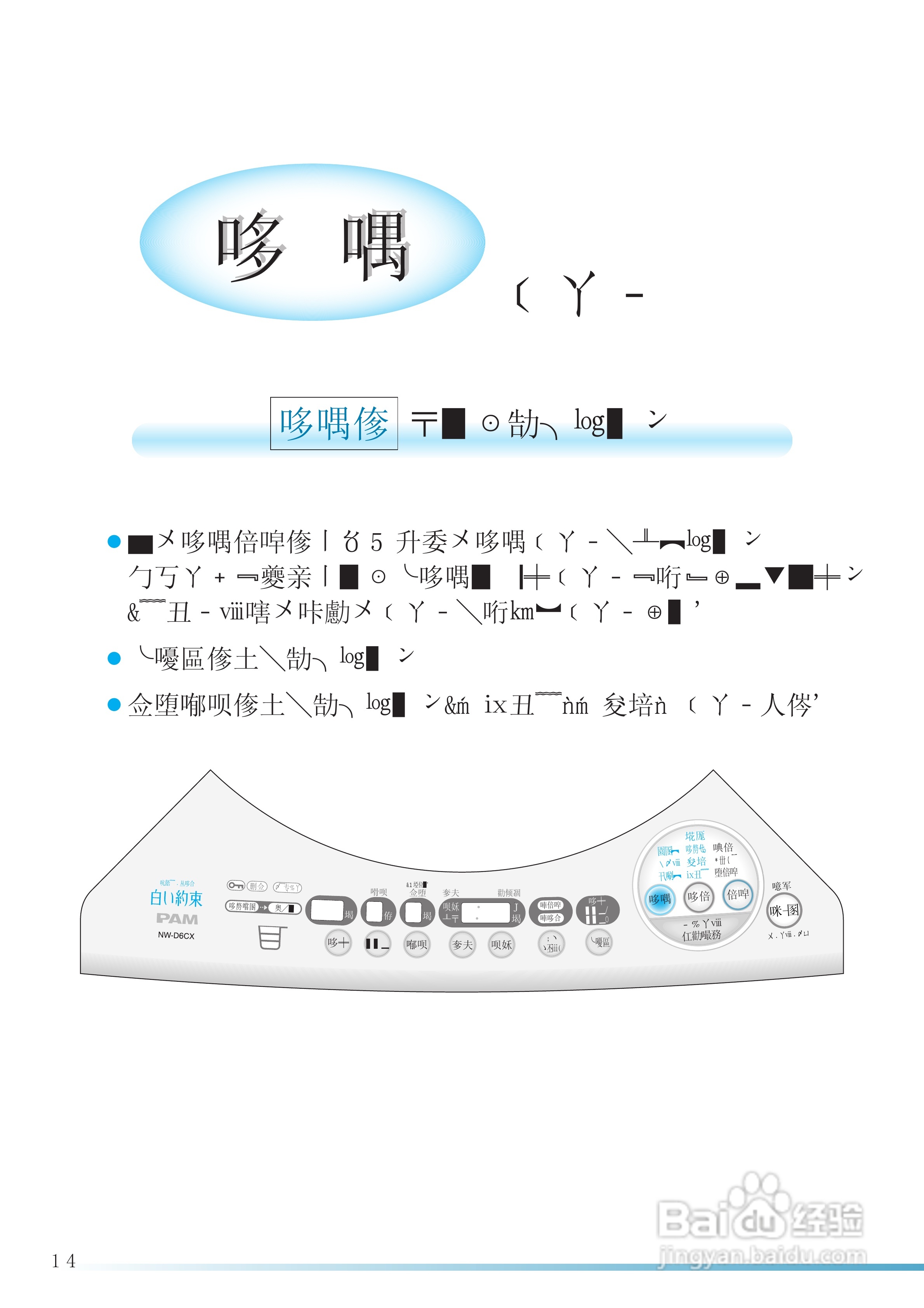 HITACHI NW-D6CX洗衣机使用说明书:[4]