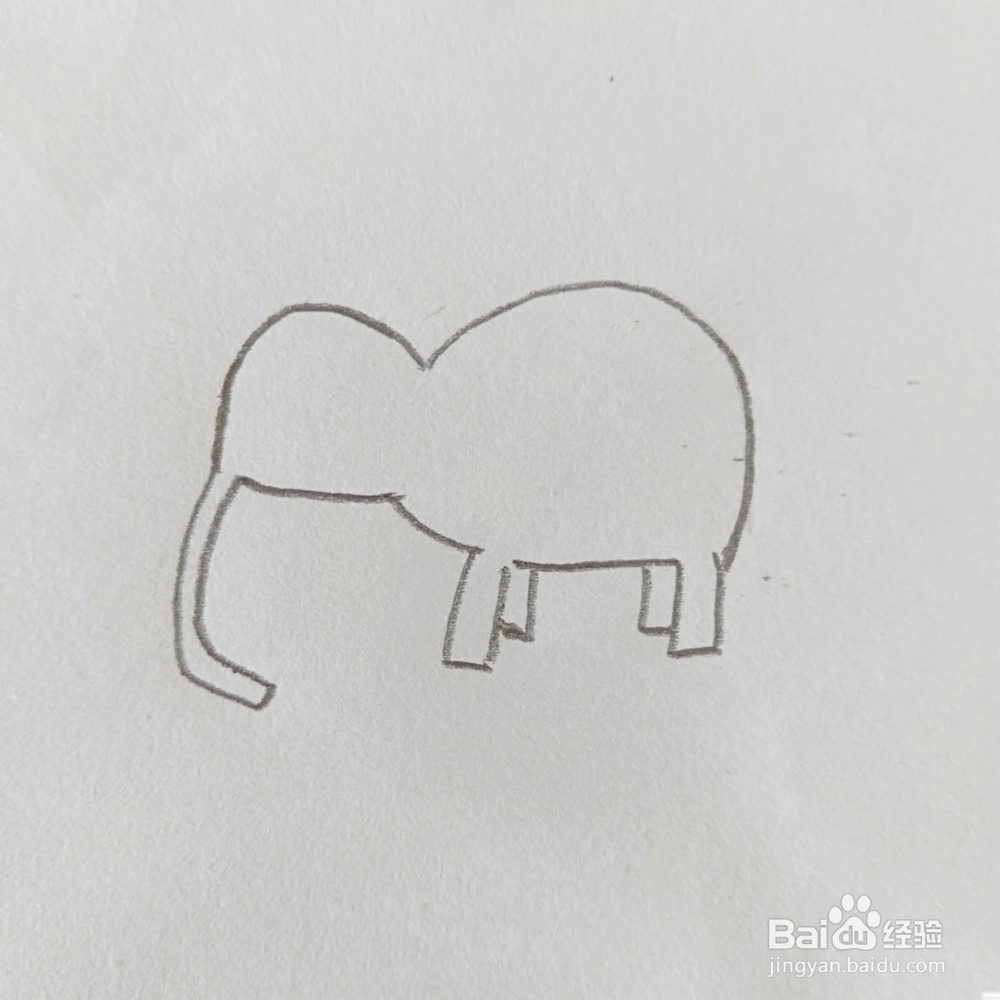 简笔画:可爱小象怎么画