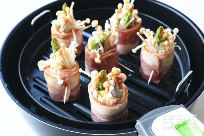培根鲜虾卷的做法