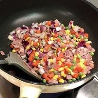 不点外卖187--什锦蔬菜培根焗饭