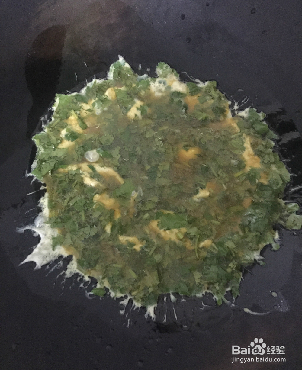 香菜鸡蛋的简单做法