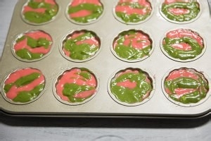 如何制作红绿双色玛德琳