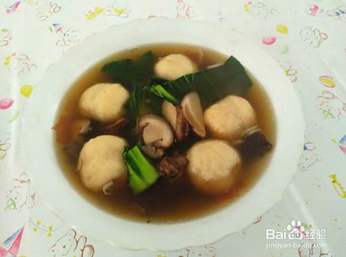美食 香菇青菜贡丸汤怎么做 百度经验