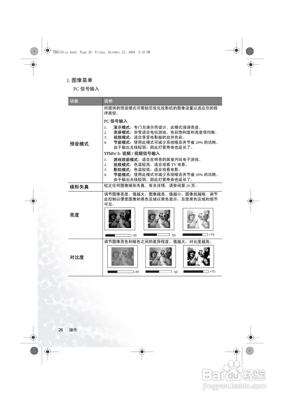 明基PB6115投影机使用说明书:[3]